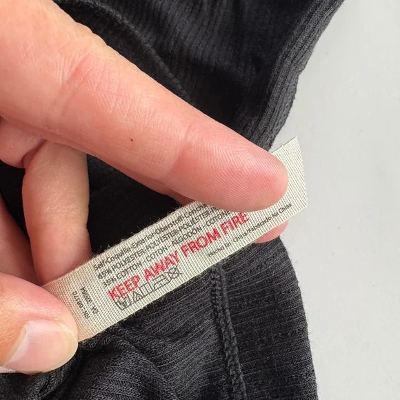 Intimately Free People Only You Black Ribbed Lace Trim Cami Tank Top XS NEW - Picture 6 of 6